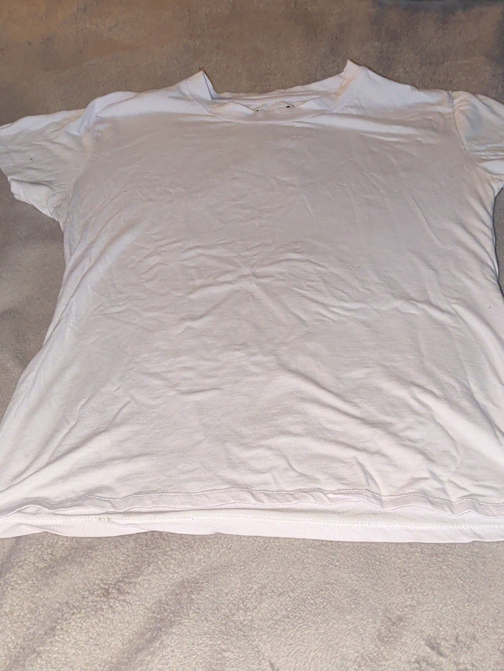 Classic White Men's Crew Neck Fitted T-Shirt